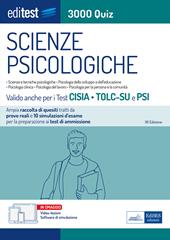 EdiTEST. Scienze psicologiche. 3000 Quiz. Ampia raccolta di quiz tratti da prove reali e 10 simulazioni per la preparazione ai test di ammissione. Con software di simulazione