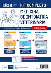 Kit completo test Medicina-Odontoiatria (TOLC-MED), Veterinaria (TOLC-VET) 2023: Manuale di teoria e test-Raccolta di 12.000 quiz-Esercizi e verifiche. Con ebook: Prove ufficiali 2002-2022. Con software di simulazione