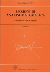 Lezioni di analisi matematica. Vol. 1