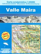 Valle Maira 1:25000. Carta dei sentieri-Carte de randonée-Wanderkarte-Hiking Map