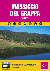 Massiccio del Grappa nord. Carta per escursionisti 1:25.000