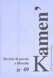 Kamen'. Rivista di poesia e filosofia. Vol. 49