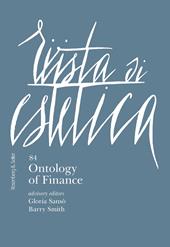 Rivista di estetica. Vol. 84: Ontology of Finance